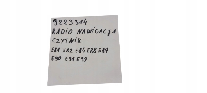 BMW E90 E91 E81 E87 E92 E93 RADIO LECTEUR DE CARTE CD NAVIGATION 9223314