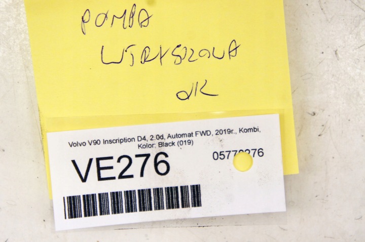 VE276 VOLVO V90 D4 2.0 D POMPE INJECTION CARBURANTS 31452143 HP5S-0100