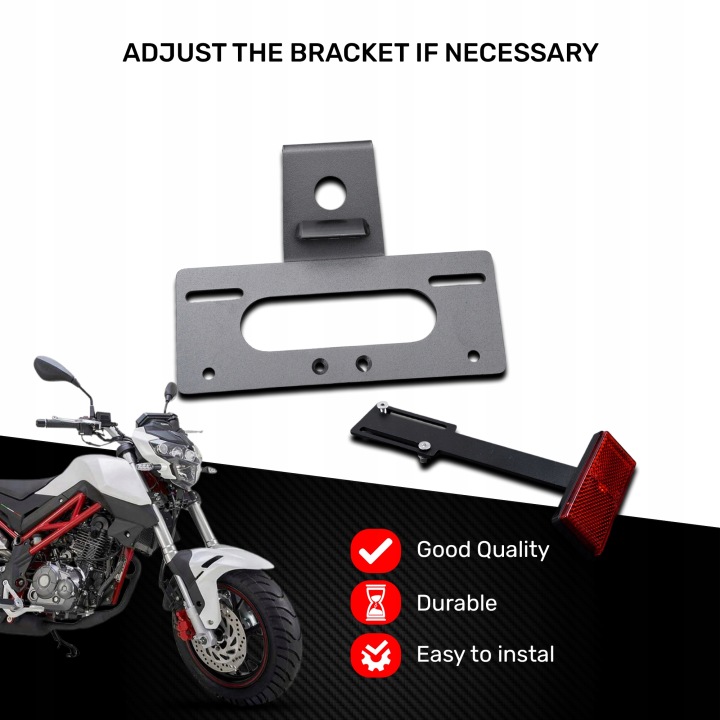 DYDYKOWANY POIGNÉE CADRE DE PLAQUE D'IMMATRICULATION VERS BENELLI TNT 125/TNT 235 2017-25