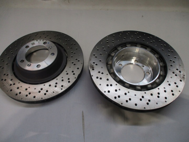 DISQUE ACIER PORSCHE GT4 981 GAUCHE DROITE