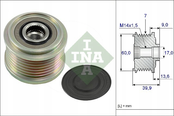 EMBRAGUE ALTERNADOR INA 535 0215 10 