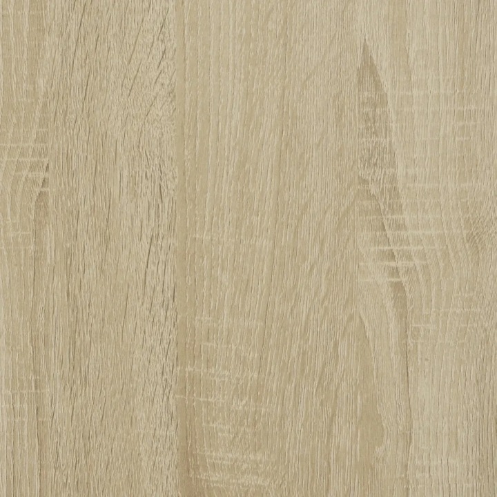 VIDAXL TABLE KAWOWY AVEC SZKLANYM BLATEM, DAB SONOMA, 98,5X50X45 CM