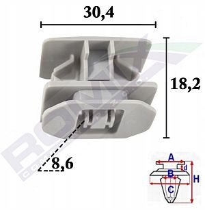 2 ШТ. FORD KA+ SPAUSTELIS JUOSTŲ PROGOW. ZEW. nuotrauka 4