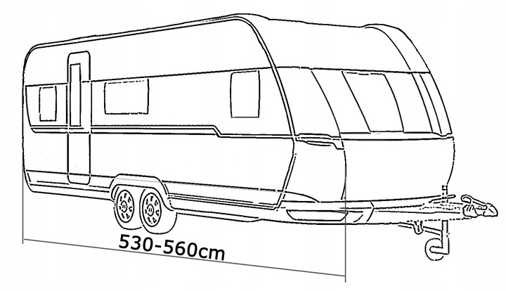 POTENTE FORRO TOLDO AL PRZYCZEPE KEMPINGOWA KEMPING 530-560 VERSIÓN EUROPA 