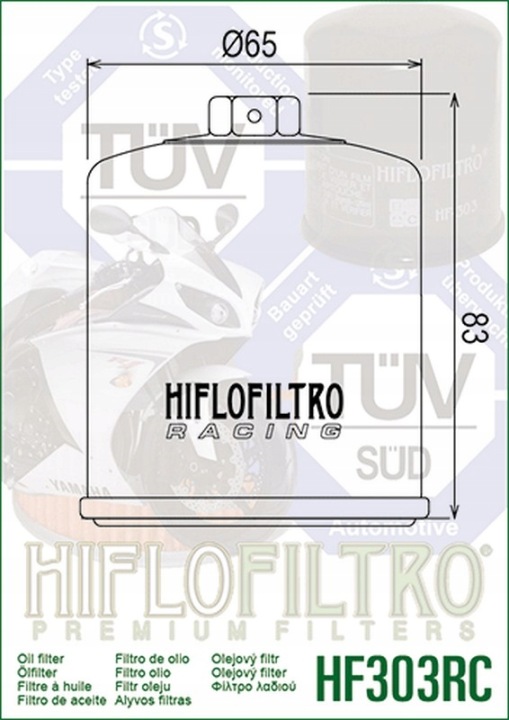 HIFLO FILTRE HUILES MOTO. HONDA KAWASAKI SUZUKI YAMAHA RACING