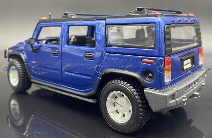 HUMMER H2 SUV 2003 blue 1:27 Maisto 31231nuotrauka 5