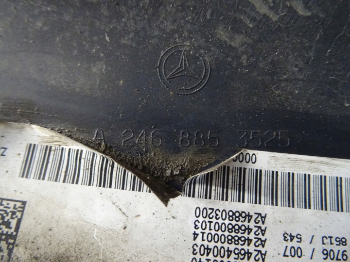 MERCEDES B-KLASA W246 LIFT PARE-CHOCS ARRIÈRE ARRIÈRE A2468853525 LLU