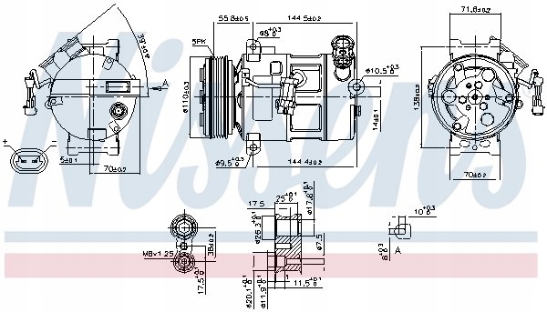 COMPRESSEUR CLIMATISEUR ALFA ROMEO 159 05-/FIAT CROMA 05-