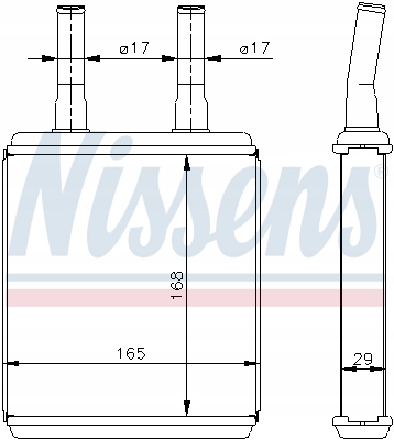 CHAUFFAGE (168X165X29) HYUNDAI ACCENT ACCENT I A