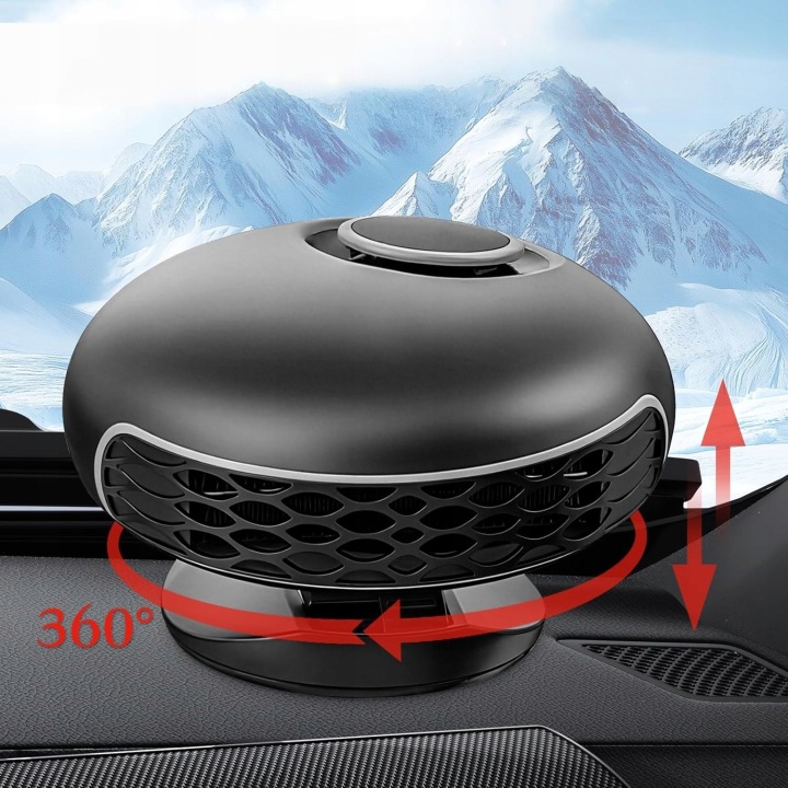 CHAUFFAGE AUTOMOBILE 12V 150W PORTABLE AUTOMATIQUE CHAUFFAGE AVEC OBROTOWYM DEFROSTEREM 360°