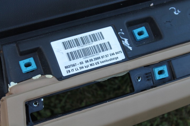 BMW E90 E91 LIFT CONSOLE PLANCHE AIR BAG ENSEMBLE