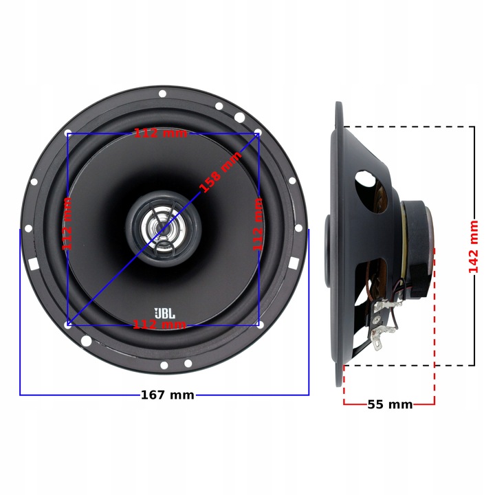 JBL POTENTE ALTAVOCES DE AUTOMÓVIL PARA AUDI A3 8L A4 B5 PARTE TRASERA A6 C5 PARTE DELANTERA PARTE TRASERA TT 