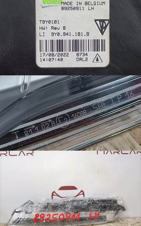 PORSCHE CAYENNE III 9Y0 CLIGNOTANT PHARE LED FJD GAUCHE AVANT 9Y0941181B