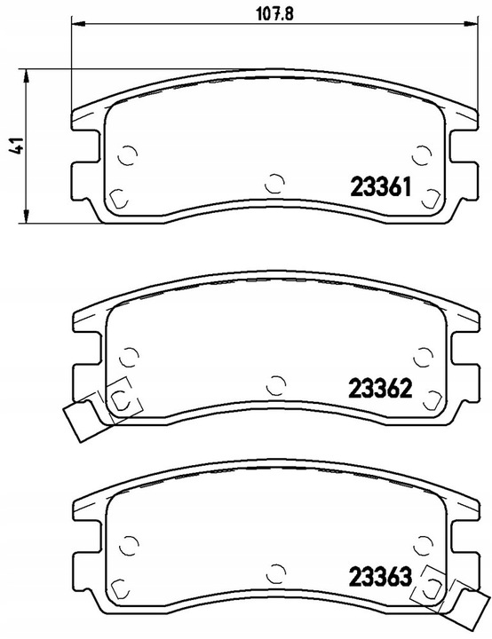 PADS BRAKE BREMBO P 59 027 