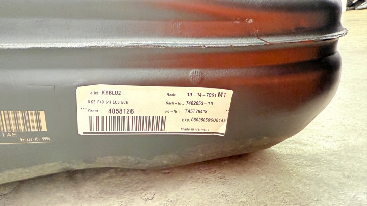 BMW F48 X1 RÉSERVOIR RÉSERVOIR CARBURANTS ESSENCE LCI LIFT 61L EUROPE 7300463 7482653