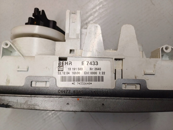 OPEL MERIVA A PANNEAU CONDUIT D'AIR CLIMATISATION 13191583