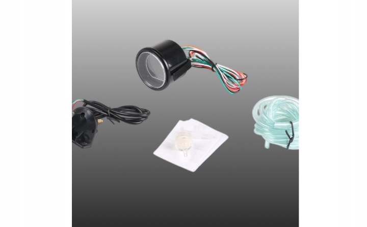 NUMÉRIQUE INDICATEUR TURBO 52 MM AVEC PODSWIETLENIEM CZERWONYM I NIEBIESKIM, NUMÉRIQUE INDICATEUR TURBO POUR KIEROWCOW WYSCIGOWYCH
