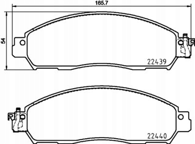 BREMBO ZAPATAS DE FRENADO PARTE DELANTERA 