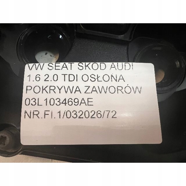 COUVERCLE PROTECTION SOUPAPES VW SEAT SKODA AUDI 1.6 2.0 TDI