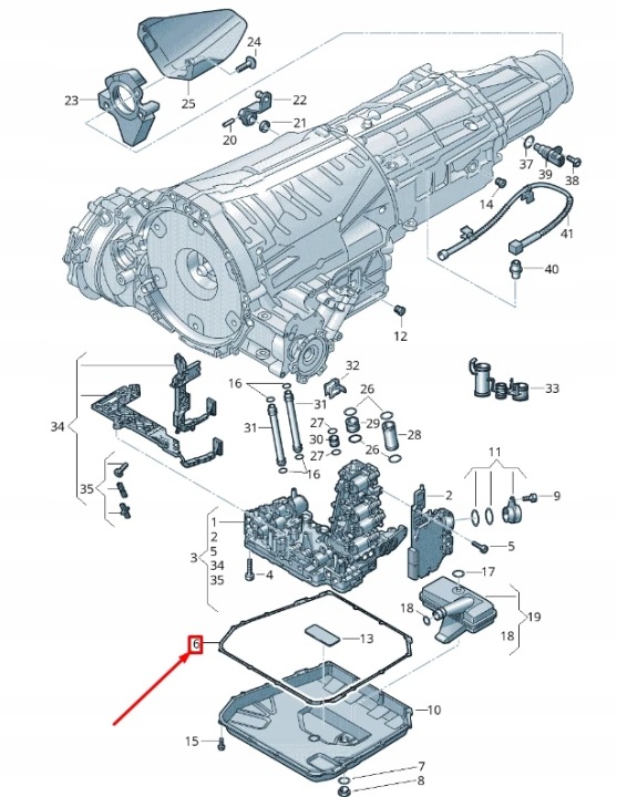 JOINT D'ÉTANCHÉITÉ CUVETTES HUILEUSE AUTOMATIQUE BOÎTE DE VITESSES AUDI A6 C7 0B5321371F