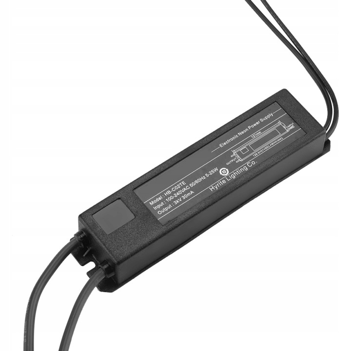 ÉLECTRONIQUE TRANSFORMATEUR FEUX NEONOWEGO 100-240VAC 50/60HZ 5-25W