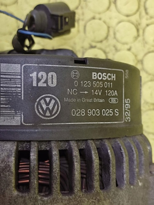 AUDI A3 1.9 TDI ALTERNATEUR 0123505011