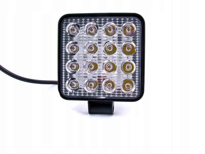 FARO EN FUNCIONAMIENTO 16 DIODO LUMINOSO LED HALÓGENO 48W 12V 24V HOM. E50 CUERPO ALUMINIO 