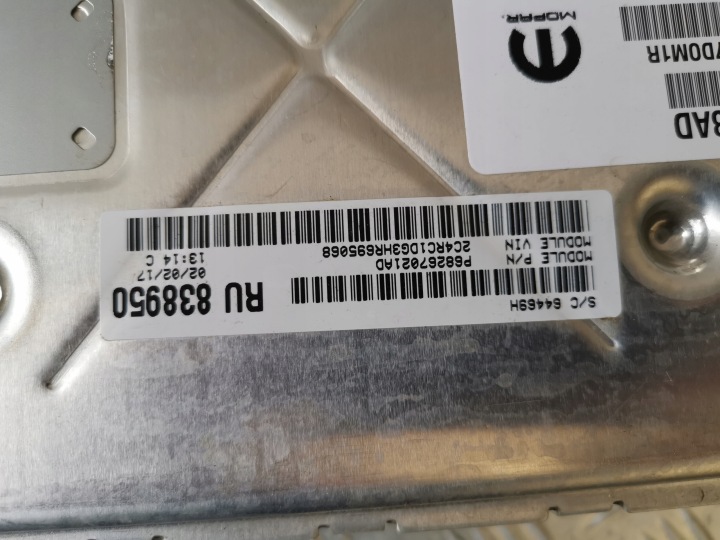 CHRYSLER PACIFICA 17 3.6 ESSENCE CONTRÔLEUR MOTEUR ORDINATEUR