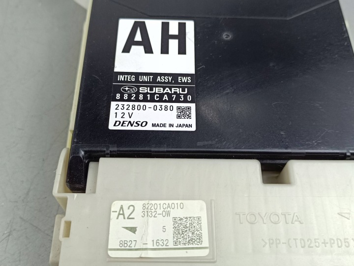 2019 TOYOTA GT 86 MODULE CONFORT 88281CA730