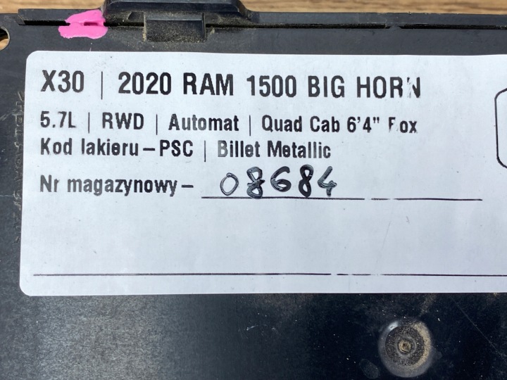 MODULE CONTRÔLEUR RAM 1500 2019+ USA