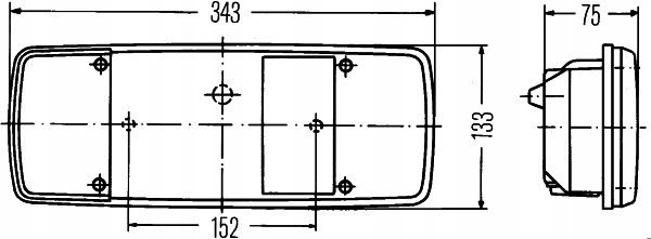 HELLA 2SK 003 567-651 FARO PARTE TRASERA GEMELA 