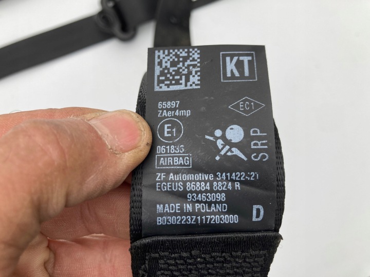 RENAULT TRAFIC 3 IV AIRBAG COUSSINS AÉRIEN CONDUCTEUR PASSAGER COURROIES COURROIE