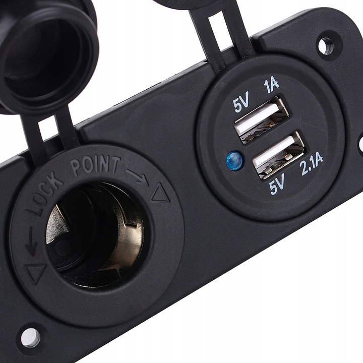 Dual USB Car Charger Socket 12V 2.1A