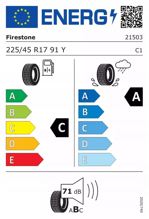 TIRE LETNIA 225/45R17 91Y ROADHAWK 2 FIRESTONE 2023 