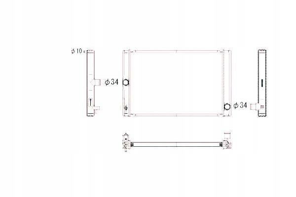 RADIATEUR TOYOTA AURIS 1,4D4-/2,0D4-D 06-