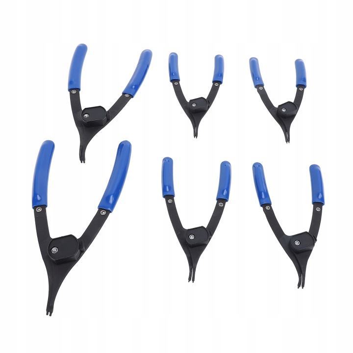 6PCS SNAPIERS SNAP -RING RÉGLAGE 6 ÉTRIERS 8 -CALOWY MÉTALLIQUE MÉTALLIQUE 40
