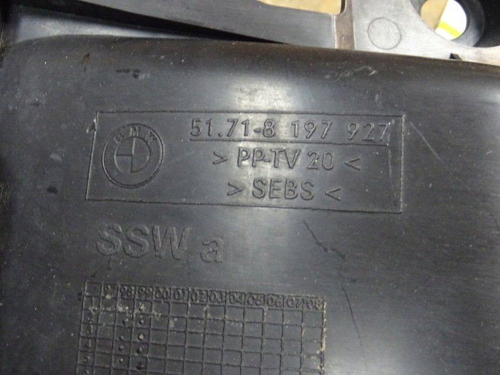 BMW 3 E46 PROTECTION PLAQUE SOUS MOTEUR 8197927