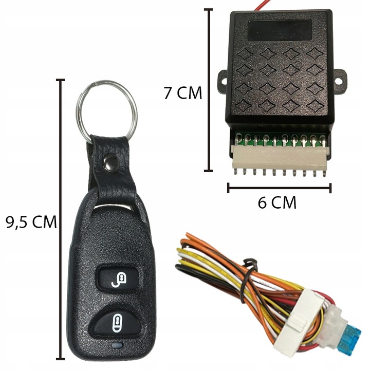 CONTROL UNIT LOCK CENTRAL UNIVERSAL 2 PCS. REMOTE CONTROL 