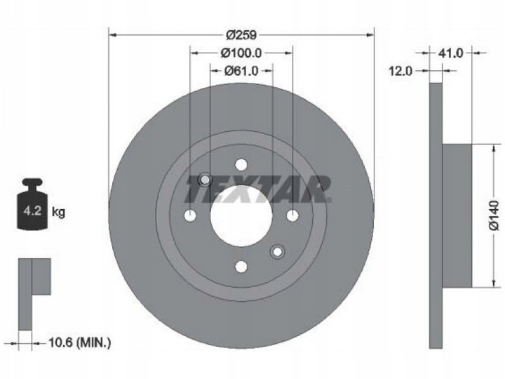 DISCOS PARTE DELANTERA RENAULT LOGAN I 1.4-1.6 04-15 