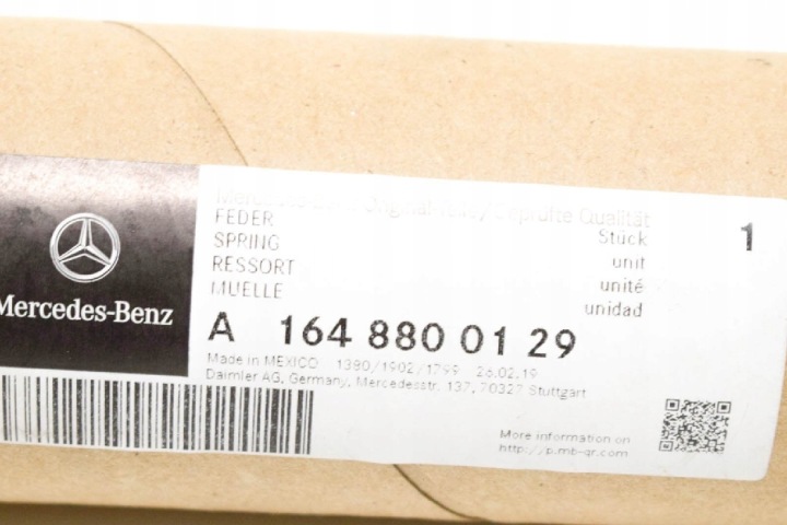 MB M-CLASS W164 AVANT CAPOT DROITE SERVOMOTEUR GAZEUX A1648800129 ORIGINAL