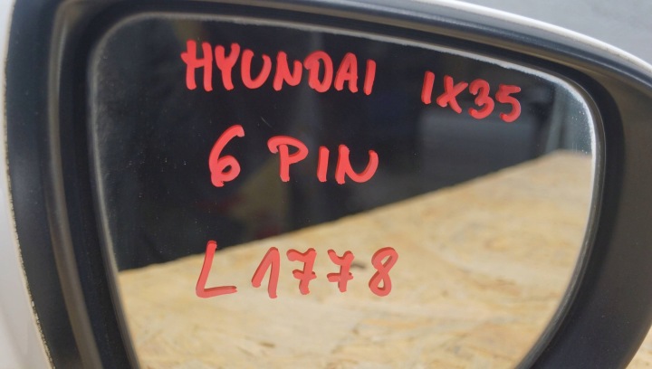 HYUNDAI IX35 RÉTROVISEUR DROIT 6 GOUPILLE UK (L1778)