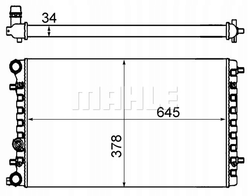 MAHLE ORIGINAL CR 477 001S RADIATEUR SYSTÈME REFROIDISSEMENT MOTEUR