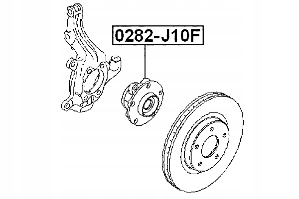 FEBEST CUBO PARTE DELANTERA NISSAN QASHQAI J10E 2006.12-2013.12 EL 