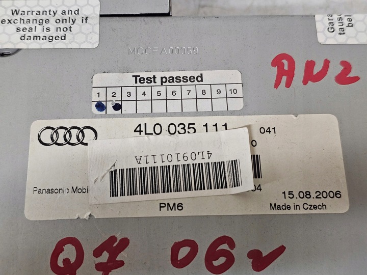 AUDI Q7 4L 06R LECTEUR DE CARTE CHANGEUR DISQUES CD 4L0035111 4L0910111A