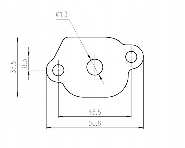 Z_EGR_45A BRIDA CIEGA EGR FIAT SUZUKI SAAB 1.6 1.9 2.0 JTD TTID 