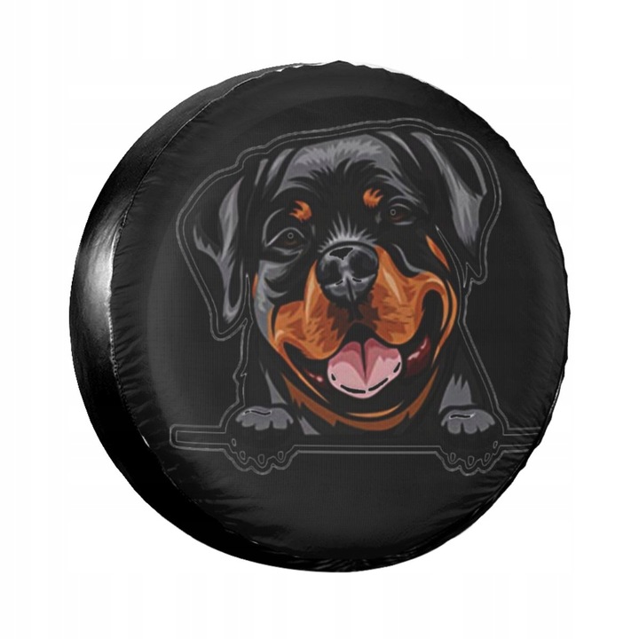 RUEDA FORRO AL FUNNY ROTTWEILER DOG SPARE CASE 