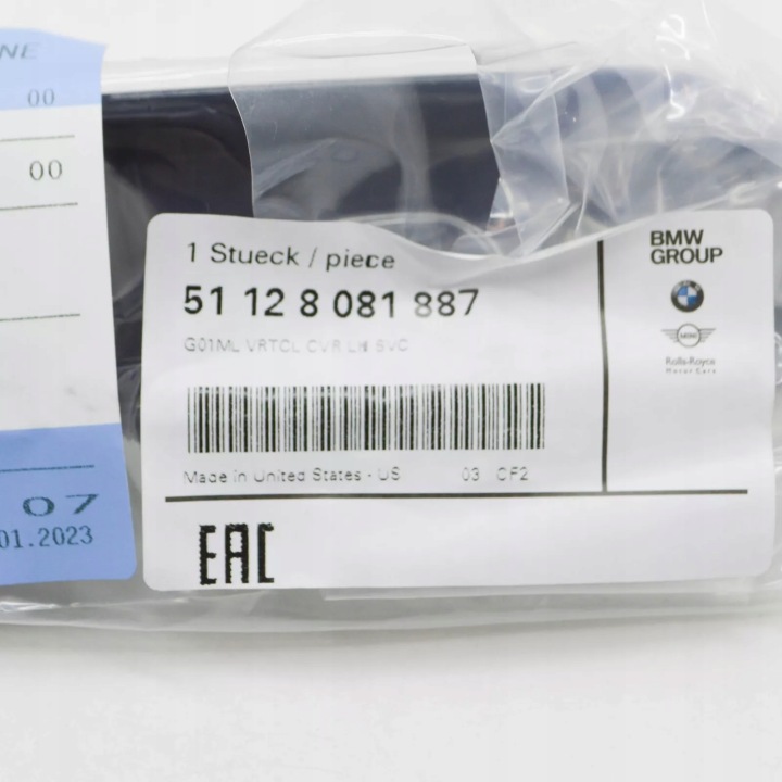 BMW X3 G01 ARRIÈRE GAUCHE PARE-CHOCS M REVÊTEMENT 51128081887 8081887