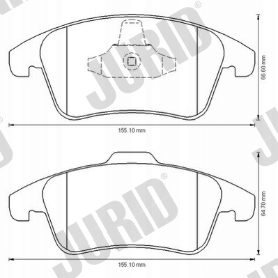 DISCOS ZAPATAS PARTE DELANTERA JURID DS DS 4 