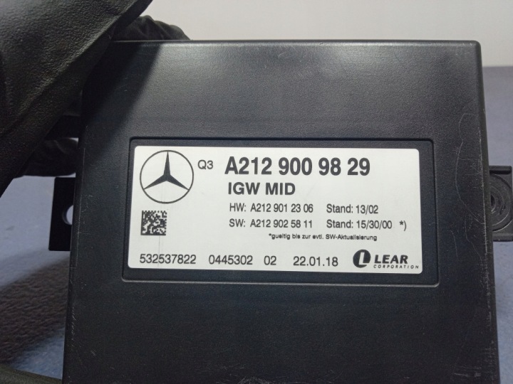MERCEDES GLE W292 MODULE CONTRÔLEUR RADAR DISTRONIC A2129009829