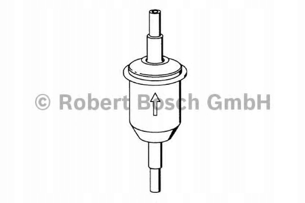 FILTRE CARBURANTS SORTIE UNIVERSEL SUR PIÈCES BOSCH 450904058